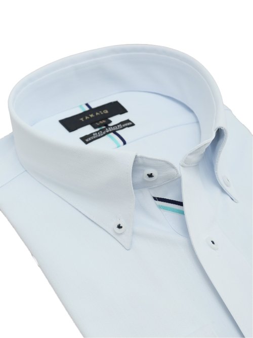 ノーアイロンストレッチ スタンダードフィット ボタンダウン長袖ニットシャツ