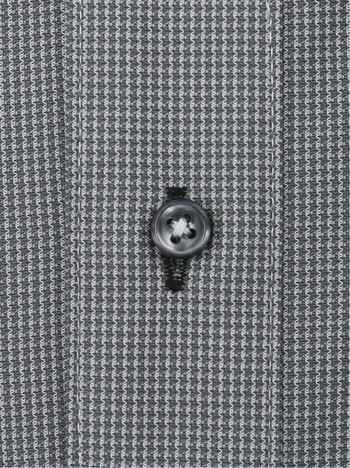 ノーアイロンストレッチ スタンダードフィット ワイドカラー長袖ニットシャツ