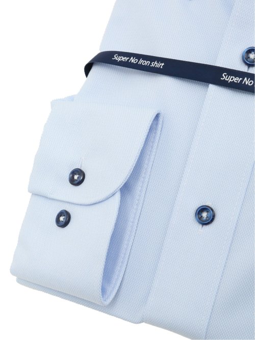 ノーアイロンストレッチ スタンダードフィット ボタンダウン長袖ニットシャツ
