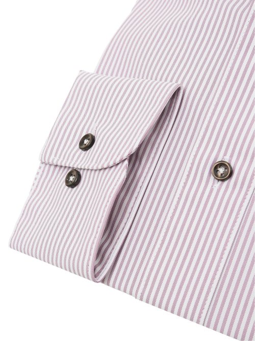 ノーアイロンストレッチ スタンダードフィット ボタンダウン長袖ニットシャツ