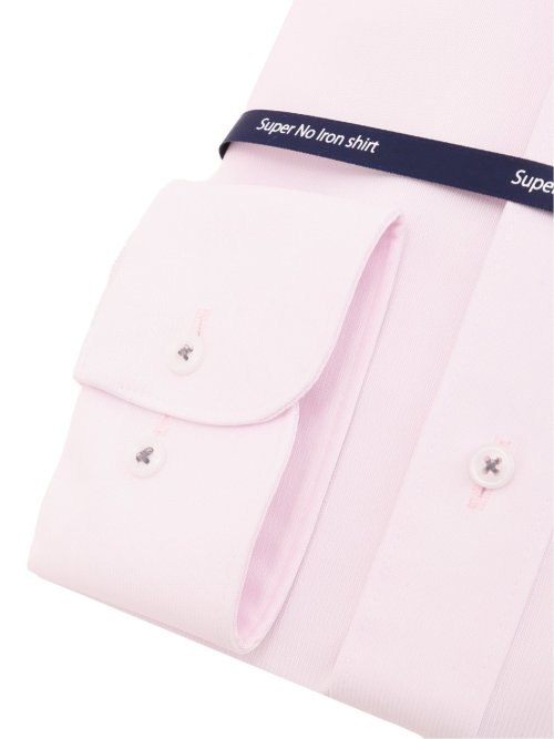 ノーアイロンストレッチ スタンダードフィット ボタンダウン長袖ニットシャツ