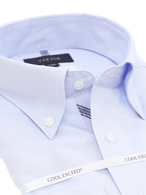 バンブーレーヨン スタンダードフィット ボタンダウン長袖シャツ