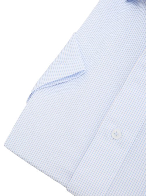 ノーアイロンストレッチ スタンダードフィット カッタウェイ半袖ニットシャツ