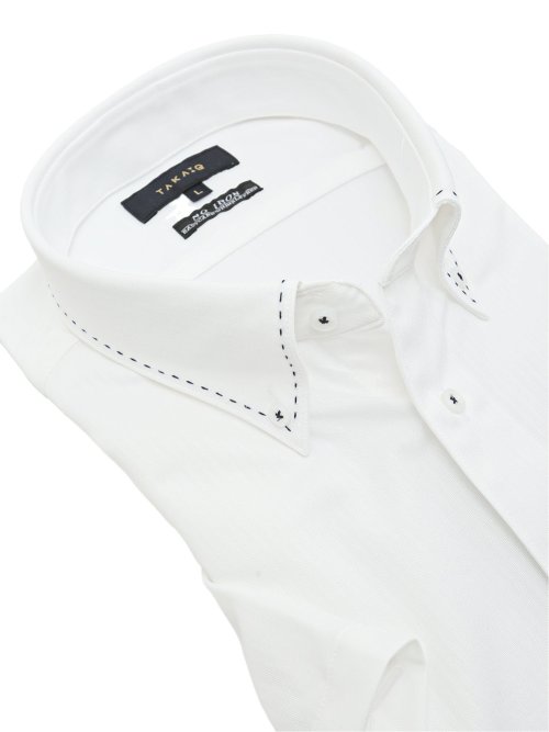 ノーアイロンストレッチ スタンダードフィット ボタンダウン半袖ニットシャツ