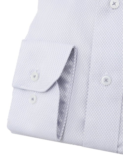 綿100% ノーアイロン スタンダードフィット ボタンダウン長袖シャツ