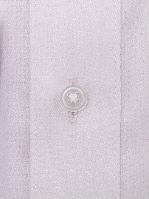 綿100% ノーアイロン スタンダードフィット ワイドカラー長袖シャツ