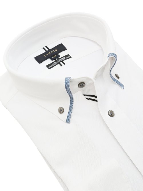 ノーアイロンストレッチ スタンダードフィット ボタンダウン長袖ニットシャツ