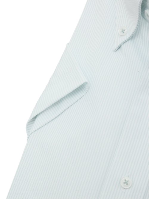 ノーアイロンストレッチ スタンダードフィット ボタンダウン半袖ニットシャツ