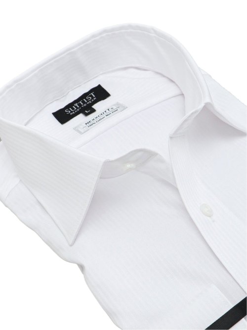 ネクスコットプラス スタンダードフィット ワイドカラー長袖シャツ