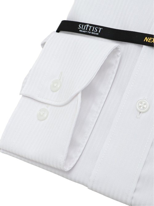 ネクスコットプラス スタンダードフィット ワイドカラー長袖シャツ