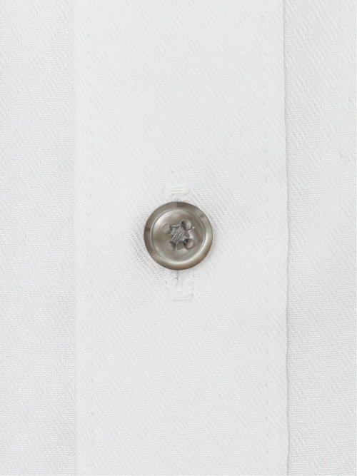 綿100% ノーアイロン スタンダードフィット ワイドカラー長袖シャツ