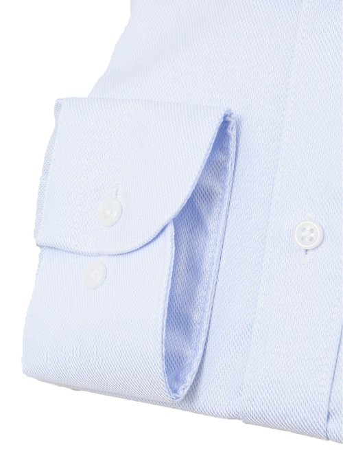 綿100% ノーアイロン スタンダードフィット ボタンダウン長袖シャツ