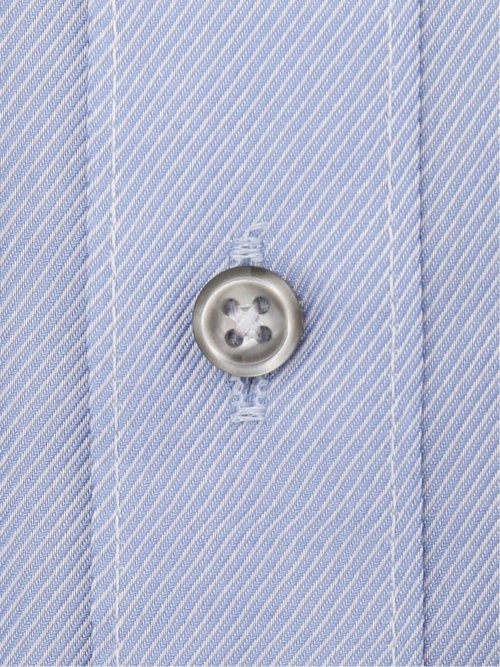 綿100% ノーアイロン スタンダードフィット ワイドカラー長袖シャツ