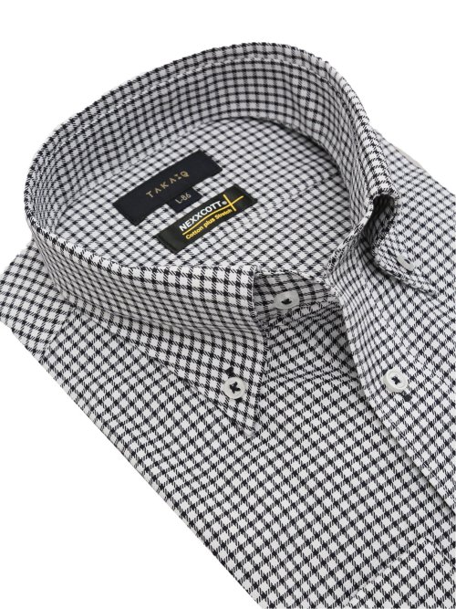 ネクスコットプラス スタンダードフィット ボタンダウン長袖シャツ