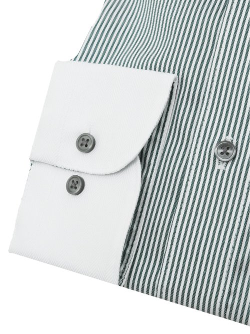 ネクスコットプラス スタンダードフィット ワイドカラー長袖シャツ