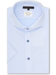 形態安定 吸水速乾 スタンダードフィット カッタウェイ半袖シャツ