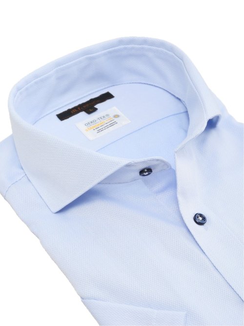 形態安定 吸水速乾 スタンダードフィット カッタウェイ半袖シャツ