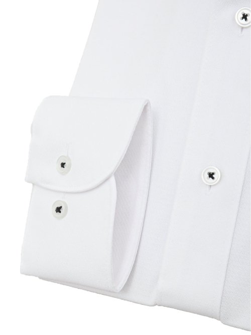 プライムフレックス スタンダードフィット ワイドカラー長袖ニットシャツ