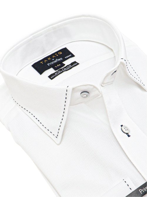 プライムフレックス スタンダードフィット ワイドカラー長袖ニットシャツ