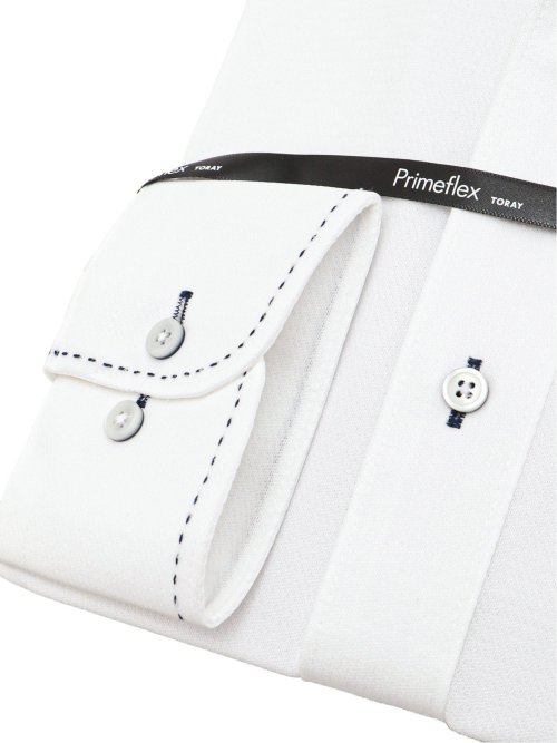 プライムフレックス スタンダードフィット ワイドカラー長袖ニットシャツ