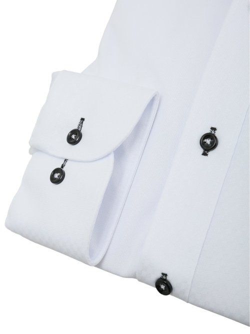 ノーアイロンストレッチ スタンダードフィット ボタンダウン長袖ニットシャツ