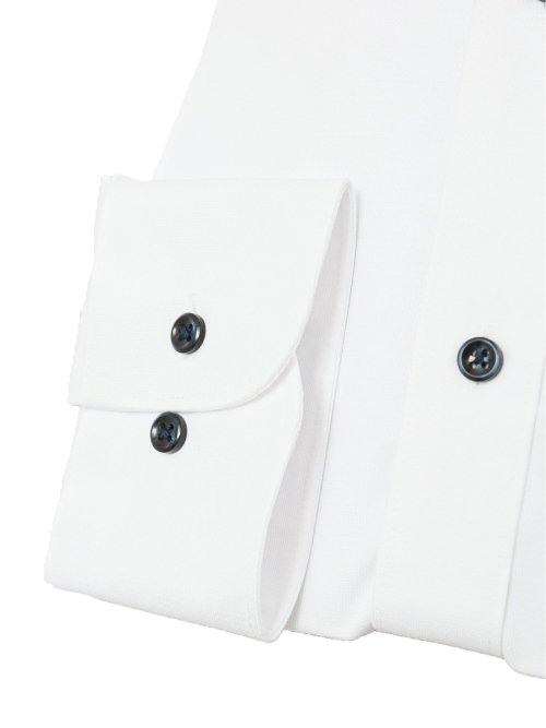 ノーアイロンストレッチ スタンダードフィット カッタウェイ長袖ニットシャツ