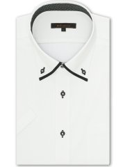 形態安定 スタンダードフィット ボタンダウン半袖シャツ