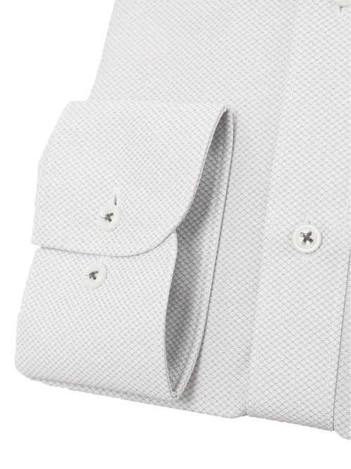 ノーアイロンストレッチ スタンダードフィット ボタンダウン長袖ニットシャツ
