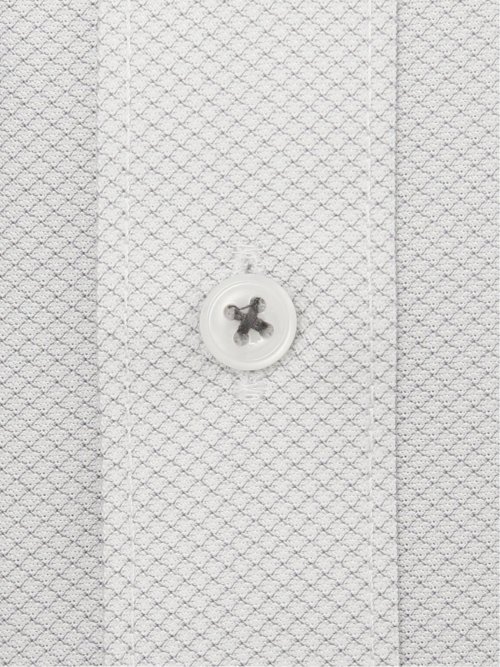 ノーアイロンストレッチ スタンダードフィット ボタンダウン長袖ニットシャツ