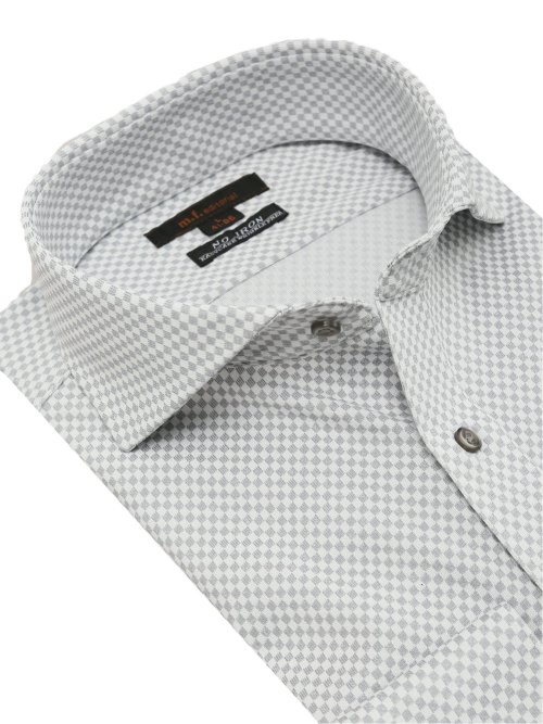 ノーアイロンストレッチ スタンダードフィット カッタウェイ長袖ニットシャツ