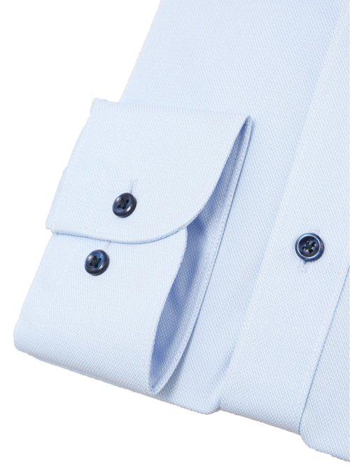 ノーアイロンストレッチ スタンダードフィット カッタウェイ長袖ニットシャツ