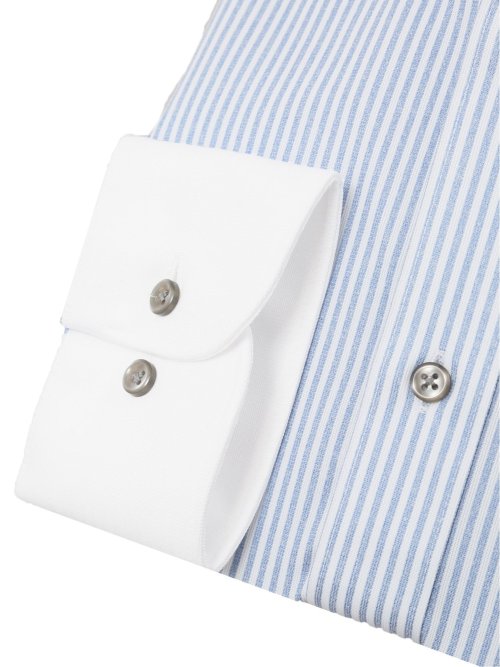 ノーアイロンストレッチ スタンダードフィット ボタンダウン長袖ニットシャツ