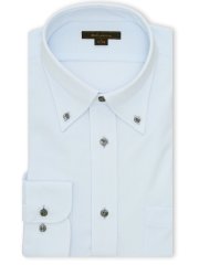 ノンアイロンストレッチ NEWスタンダードフィット ボタンダウン長袖ニットシャツ