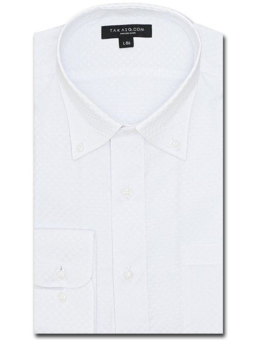 【WEB限定】形態安定 吸水速乾 スタンダードフィット 長袖シャツ5枚セット 白