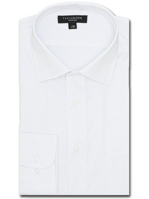 【WEB限定】形態安定 吸水速乾 スタンダードフィット 長袖シャツ5枚セット 白