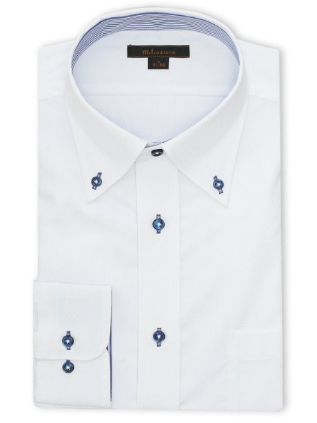 ノンアイロン NEWスタンダードフィット ボタンダウン長袖シャツ