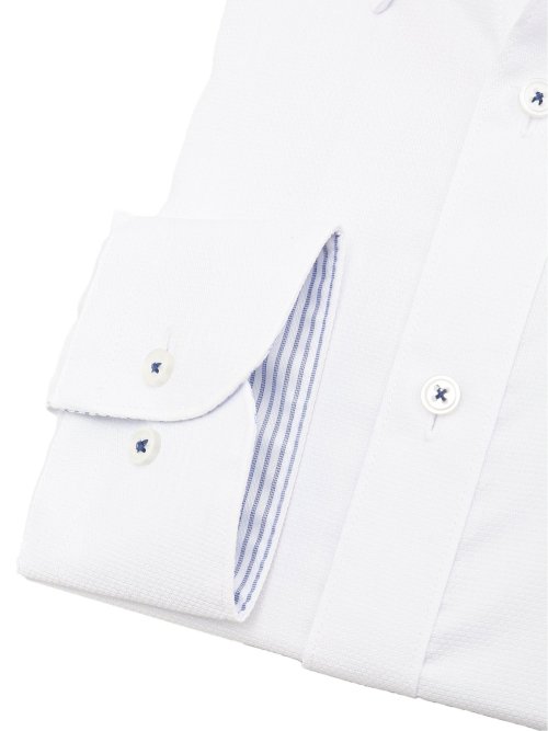 形態安定 吸水速乾 スタンダードフィット ボタンダウン長袖シャツ