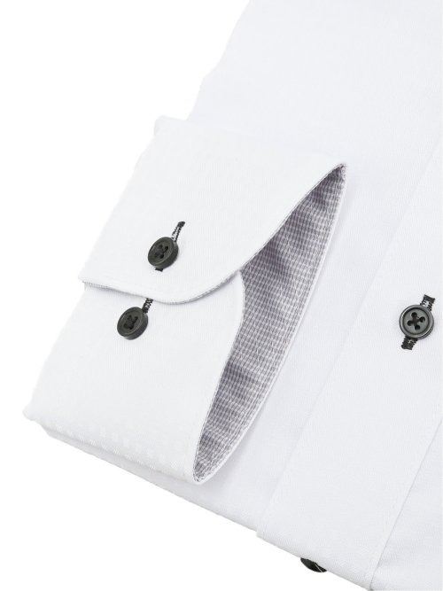 形態安定 吸水速乾 スタンダードフィット ボタンダウン長袖シャツ