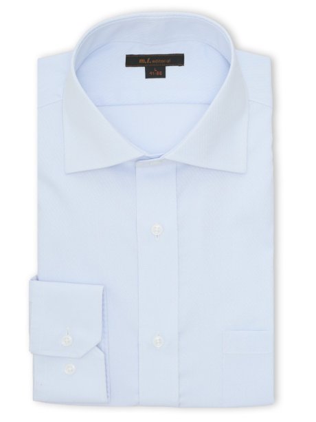 ノンアイロン NEWスタンダードフィット ワイドカラー長袖シャツ