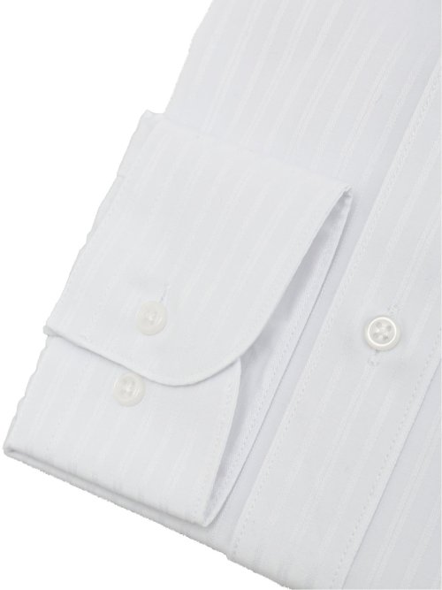 【WEB限定】形態安定 吸水速乾 スタンダードフィット 長袖シャツ5枚セット 白
