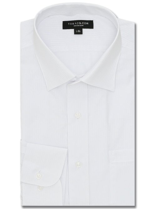 【WEB限定】形態安定 吸水速乾 スタンダードフィット 長袖シャツ5枚セット 白