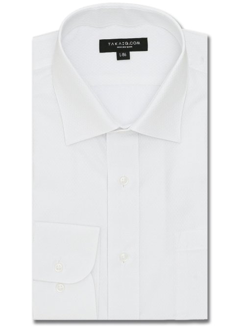 【WEB限定】形態安定 吸水速乾 スタンダードフィット 長袖シャツ5枚セット 白