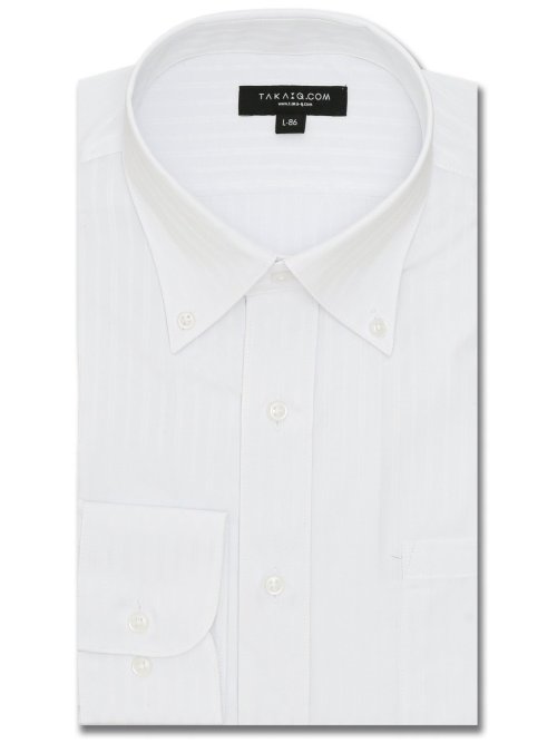 【WEB限定】形態安定 吸水速乾 スタンダードフィット 長袖シャツ5枚セット 白