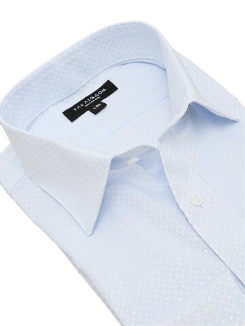 【WEB限定】形態安定 吸水速乾 スタンダードフィット ワイドカラー長袖シャツ