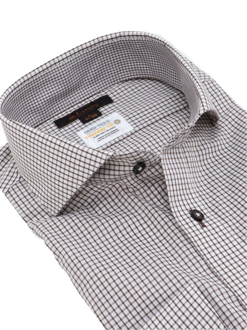 形態安定 吸水速乾 スタンダードフィット カッタウェイ長袖シャツ