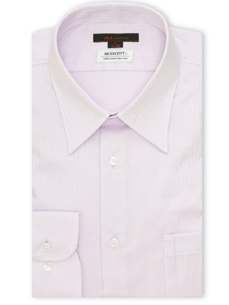 綿100% ノンアイロン NEWスタンダードフィット レギュラーカラー長袖シャツ