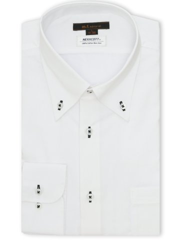 綿100% ノンアイロン NEWスタンダードフィット ボタンダウン長袖シャツ