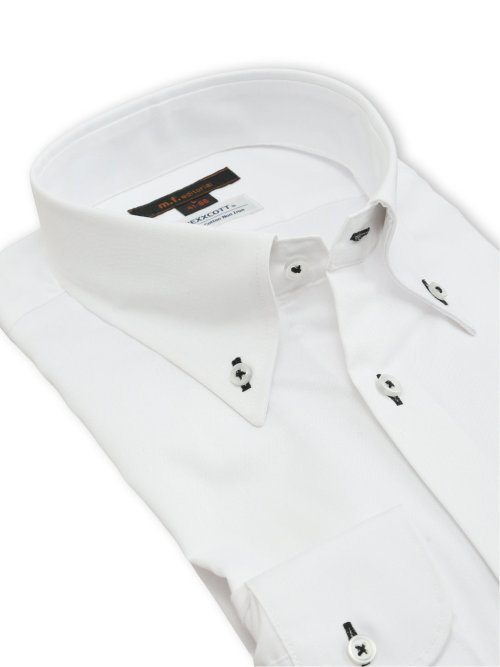 綿100% ノンアイロン NEWスタンダードフィット ボタンダウン長袖シャツ