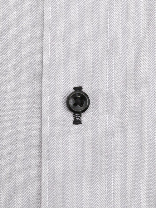 綿100% ノーアイロン スタンダードフィット ワイドカラー長袖シャツ