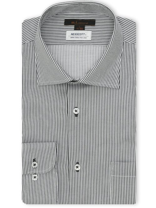 綿100% ノンアイロン NEWスタンダードフィット ワイドカラー長袖シャツ